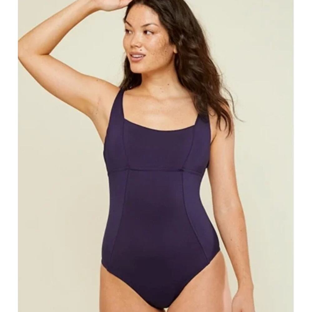 Andie Swim The Havana One Piece in Navy Blue Women's Size Small NWT NEW Swimsuit